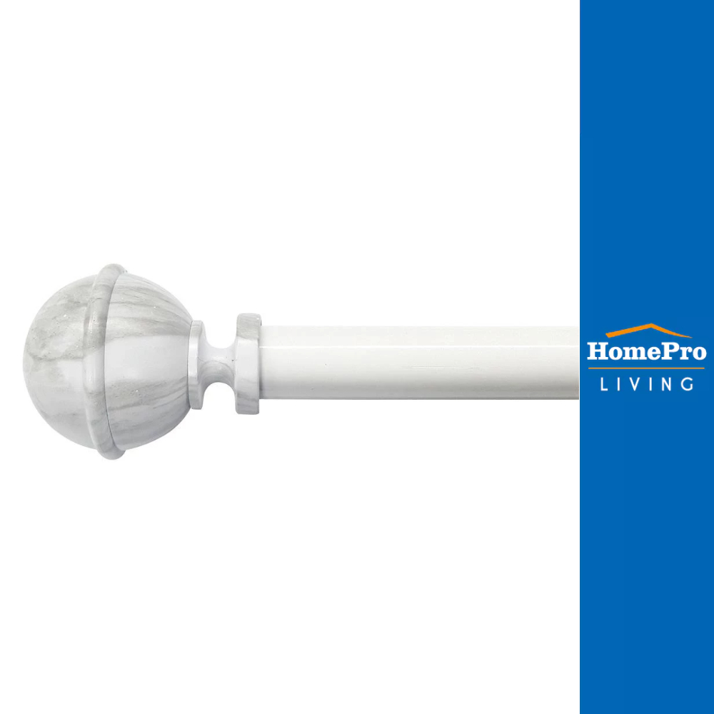 HomePro รางอะลูมิเนียม ยืดหดได้ 185-350 เซนติเมตร สีขาว แบรนด์ HLS