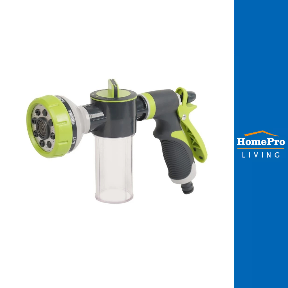 HomePro ปืนฉีดน้ำปรับได้ 8 รูปแบบ SG01664 พร้อมกระบอก แบรนด์ SPRING