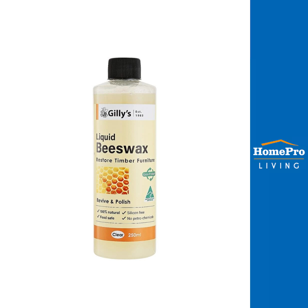 HomePro น้ำยาเคลือบเงาไม้ GILLY'S BEESWAX 250 มล. แบรนด์ กิลลี่ส์