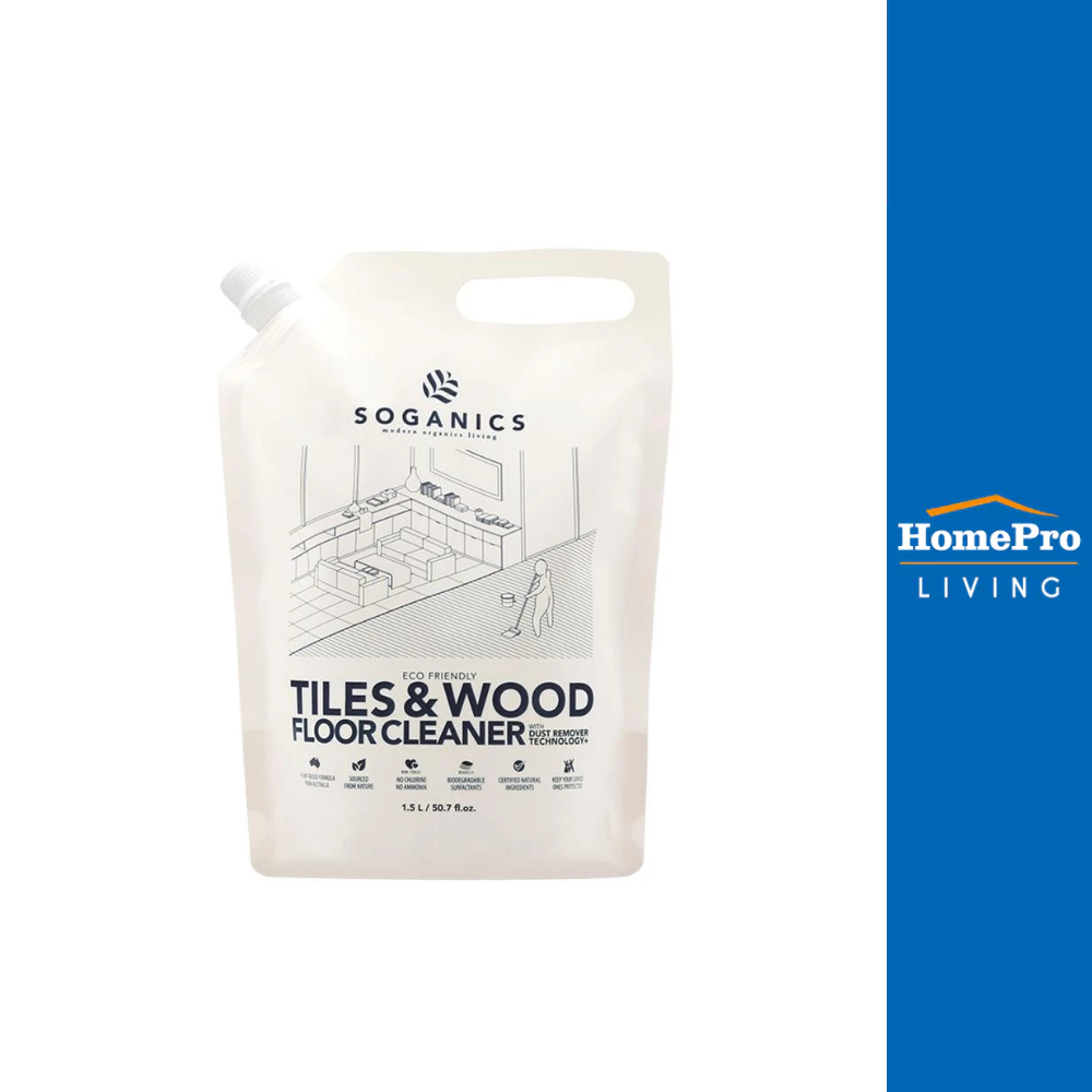 SOGANICS รีฟิลน้ำยาทำความสะอาดพื้นผิวทั่วไป 1,500ml EUCALYPTUS จัดส่งโดย HomePro