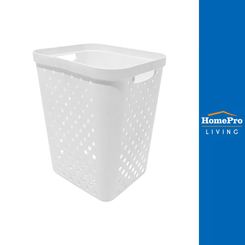 HomePro ตะกร้าผ้า STACKO MONO ไซซ์ L สีขาว แบรนด์ STACKO