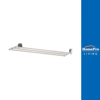 PLIM ราวติดผนังสเตนเลสพับได้ 3 เส้น 80cm จัดส่งโดย HomePro