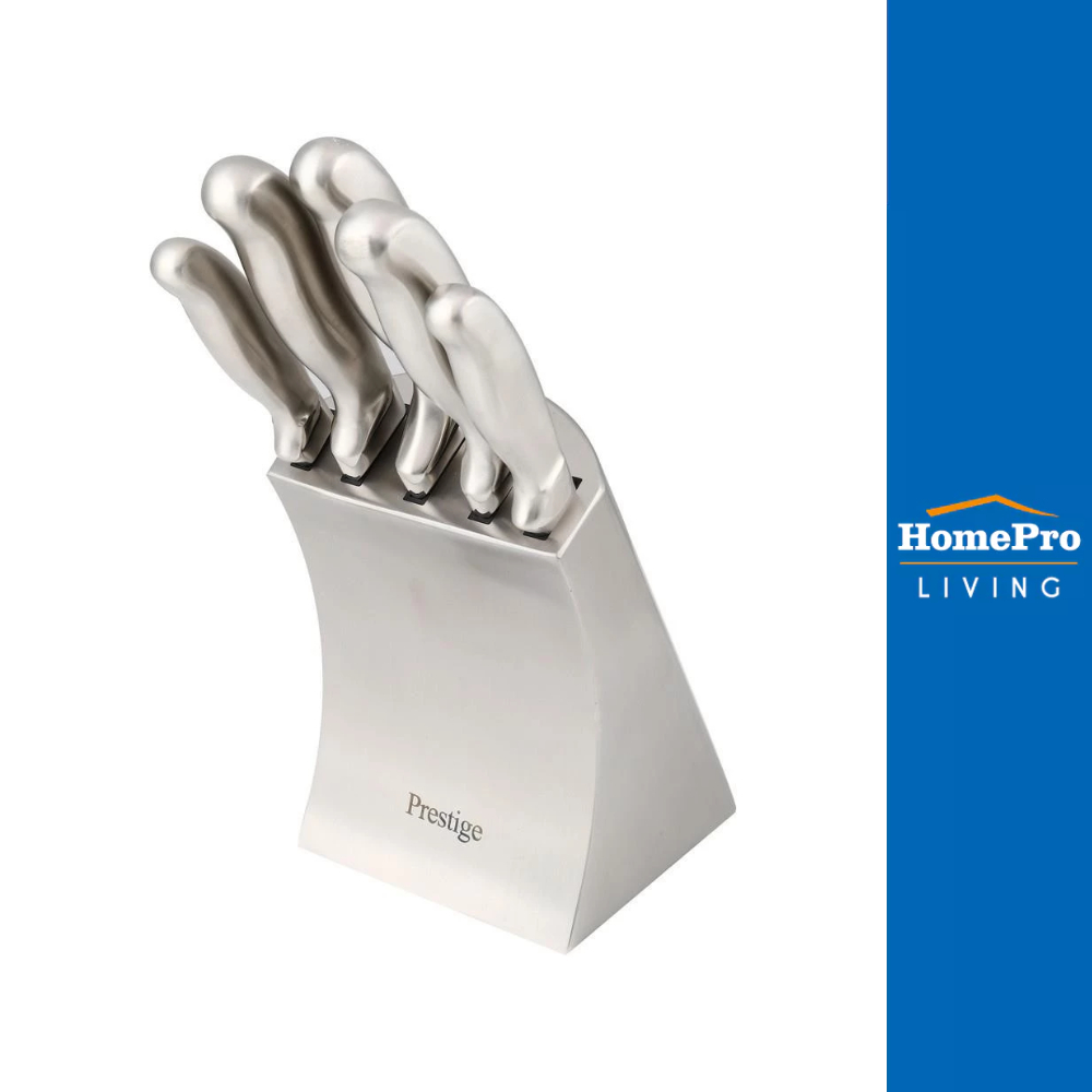 PRESTIGE ชุดมีด 5 ชิ้นพร้อมที่เสียบมีด 50417-C จัดส่งโดย HomePro