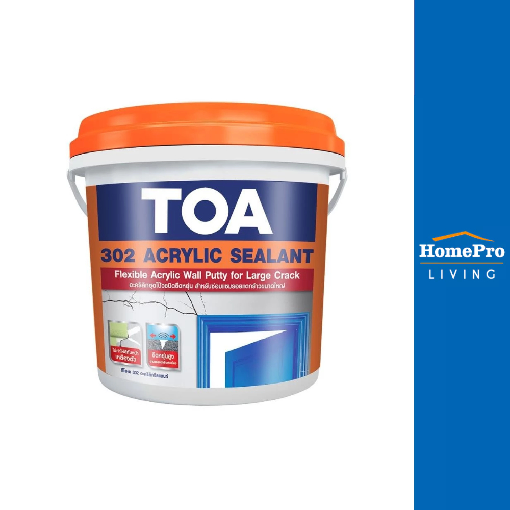 TOA อะคริลิกอุดโป๊ว 302 1 กก. สีขาว