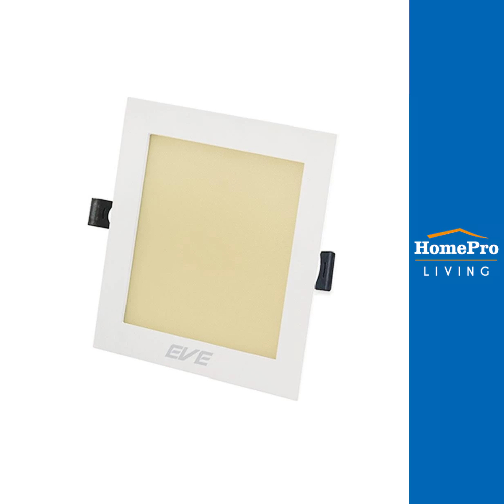 EVE ดาวน์ไลท์ LED PANEL SQUARE 6 วัตต์ WARMWHITE 3 นิ้ว สีขาว เหลี่ยม