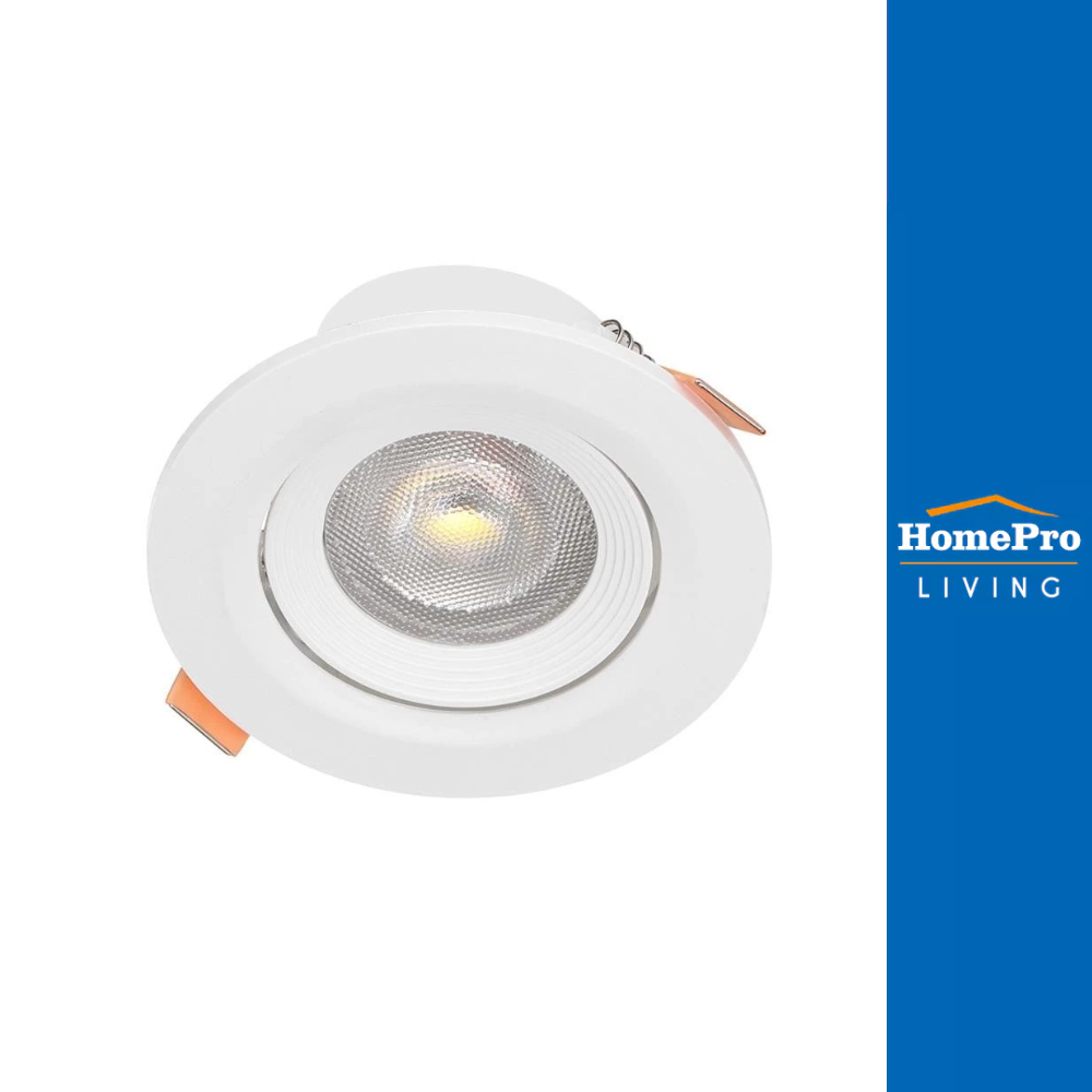 HomePro ดาวน์ไลท์ LED CARINI LCS4730R 5 วัตต์ WARMWHITE 3 นิ้ว กลม แบรนด์ CARINI