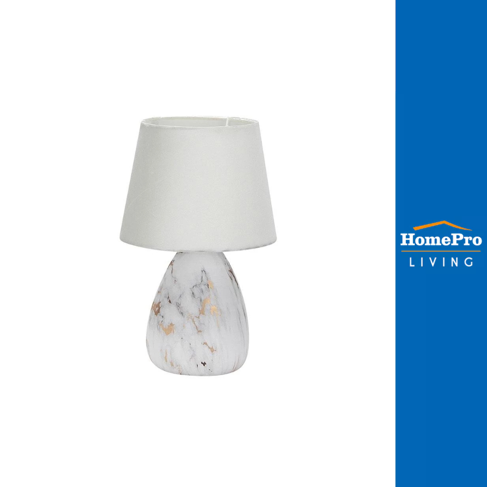 HomePro ไฟตั้งโต๊ะ สีขาว/ทอง แบรนด์ CARINI