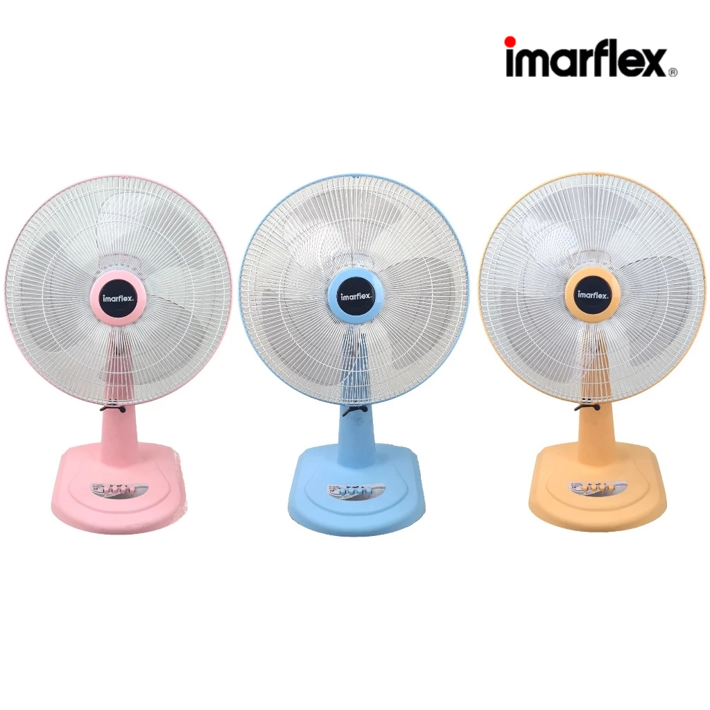 IMARFLEX_1 พัดลม ตั้งโต๊ะ สีพาสเทล 16 นิ้ว IF-952A