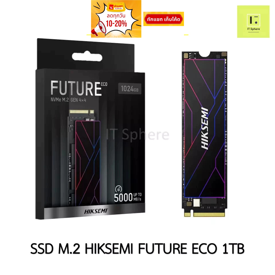 SSD M.2 Hiksemi Future ECO 1TB GEN4 NVMe (SSD HIKSEMI FUTURE ECO M.2 PCIe 1024GB)