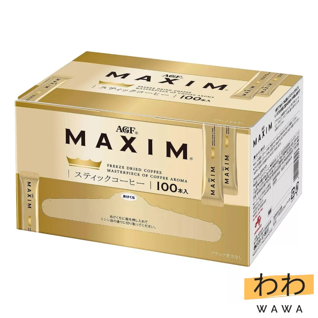 AGF Maxim Dark Roast Stick Freeze Dried Coffee 100 sticks【Direct from Japan】