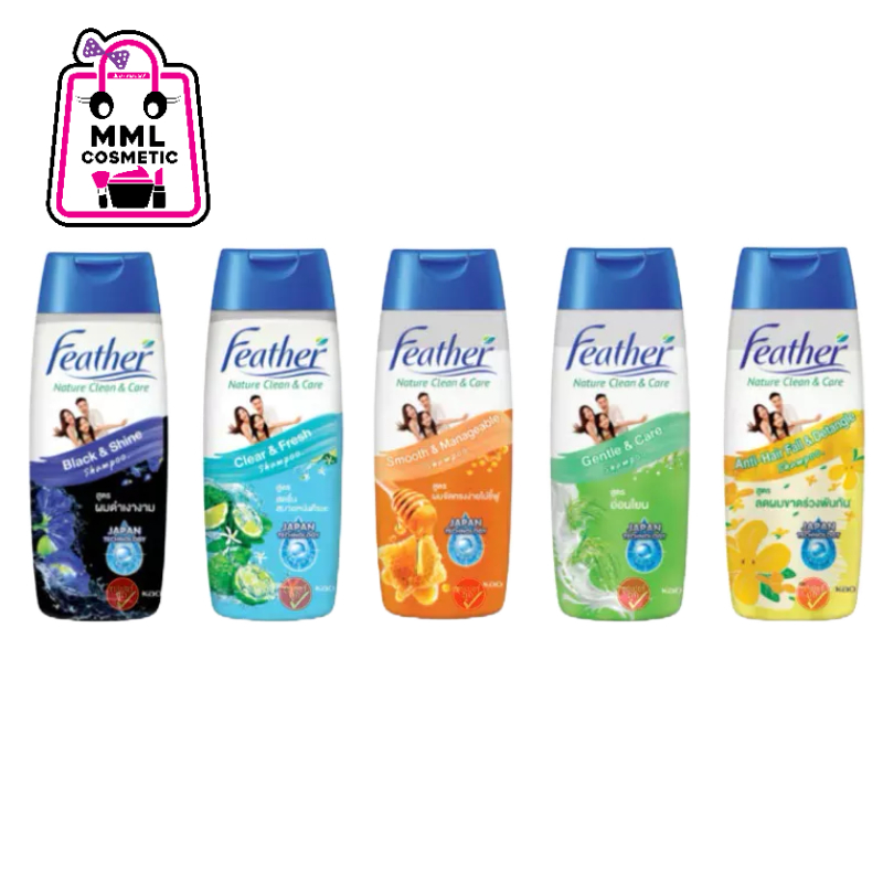 (ซื้อ1แถม1) Feather แฟซ่า แชมพู ขนาด 340มล.