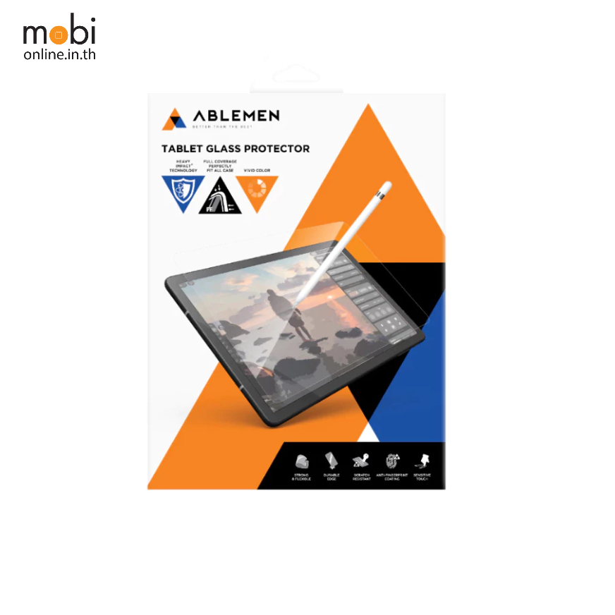 ABLEMEN TEMPERED GLASS FILM สำหรับไอแพดแอร์ 6  ฟิล์มกระจก