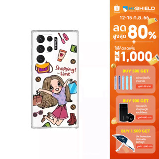 HI-SHIELD Stylish เคสใสกันกระแทก Samsung S22ultra รุ่น Shopping Girl