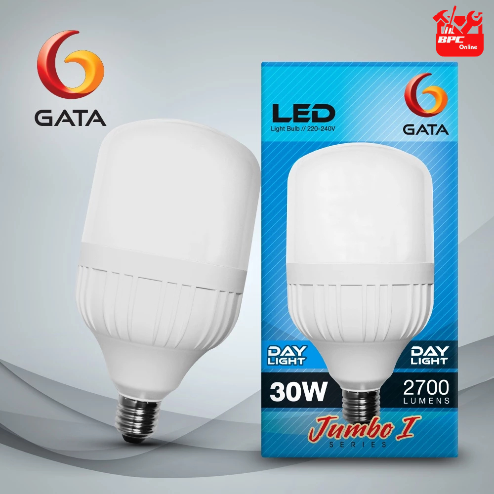 หลอดไฟ LED GATA 30W 50W รุ่น Jumbo ขั้ว E27 แสงสีขาว