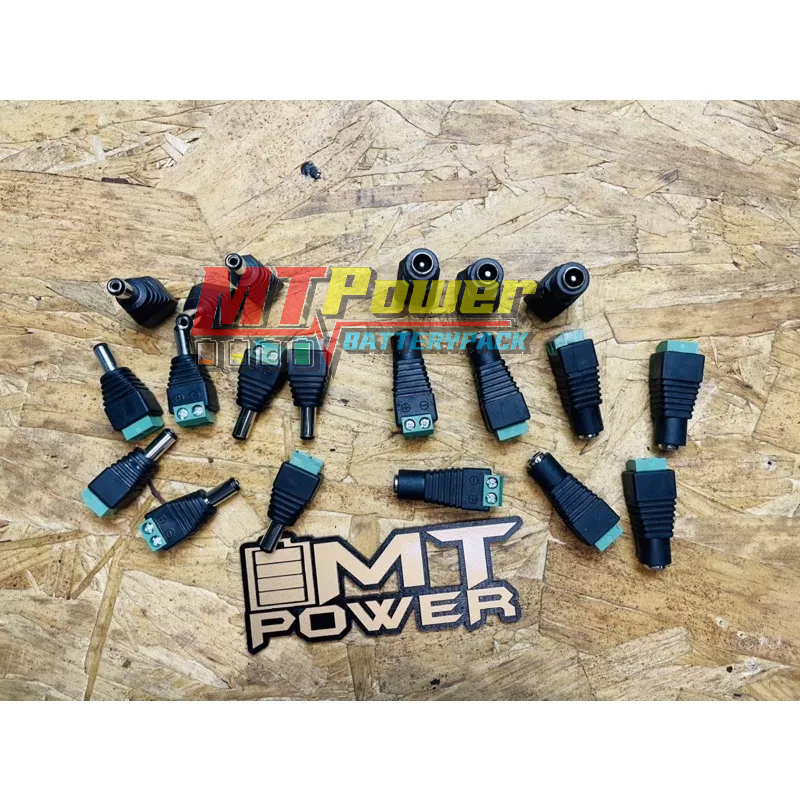 DC Connector 5.5 มม x 2.1 มม สำหรับกล้องวงจรปิด และ LED