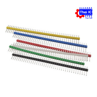 ก้างปลา 40 Pin 2.54 mm Pin Header Single Row Pin Male Header(5ชิ้น)