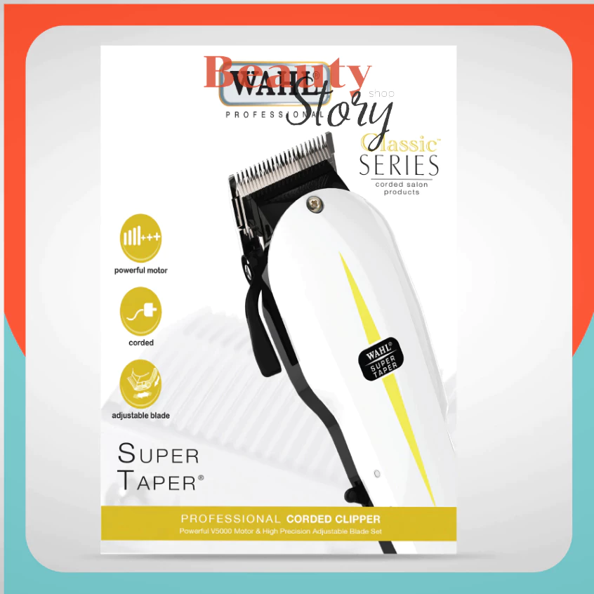 💪WAHL รุุ่น Super Taper แท้💯 มอเตอร์ V5000 ปรับฟันได้ ปัตตาเลี่ยน ตัดผม วอลล์ 🏆ประกัน 1ปี (ดีกว่า Pro Basic) Made USA