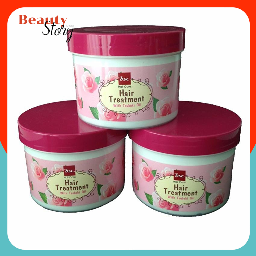 💕3กระปุก บีเอสซี กลอสซี่ แฮร์ ทรีทเม้นท์ แว๊กซ์ 400มล x 3 Bsc Glossy Hair Treatment Wax 400g หมักผม บำรุงผม**3กระปุก**