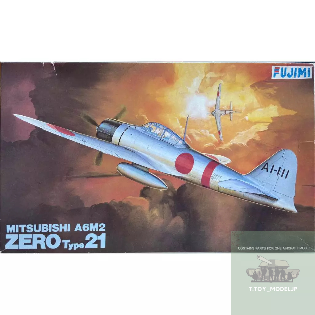 Fujimi 1/48 Mitsubishi A6M2 Zero Type 21 โมเดลเครื่องบินรบ เครื่องบินรบสงครามโลก เครื่องบินประกอบ