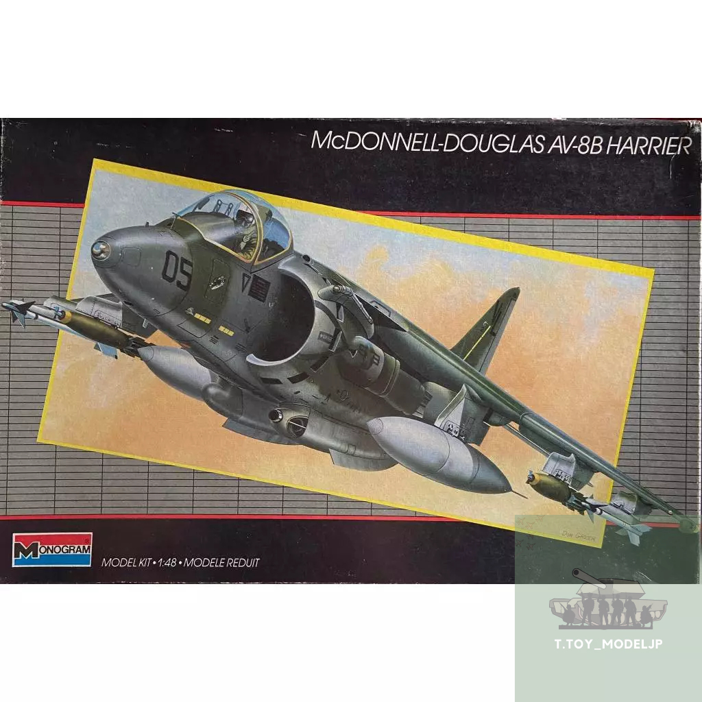 Monogram 1/48 McDonnell-Douglas AV-8B Harrier โมเดลเครื่องบินรบ เครื่องบินรบสงครามโลก เครื่องบินประกอบ