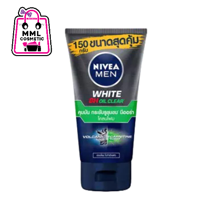 NIVEA MEN นีเวีย เมน ไวท์ ออยล์ เคลียร์ มัด โฟม 150กรัม (165-204)