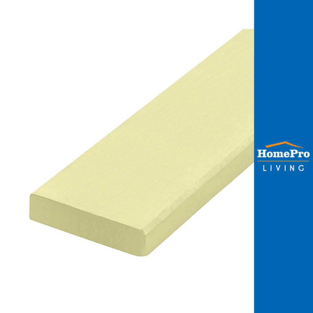 DURAONE ไม้พื้น 10X300X2.5 ซม. สีรองพื้นครีม จัดส่งโดย HomePro