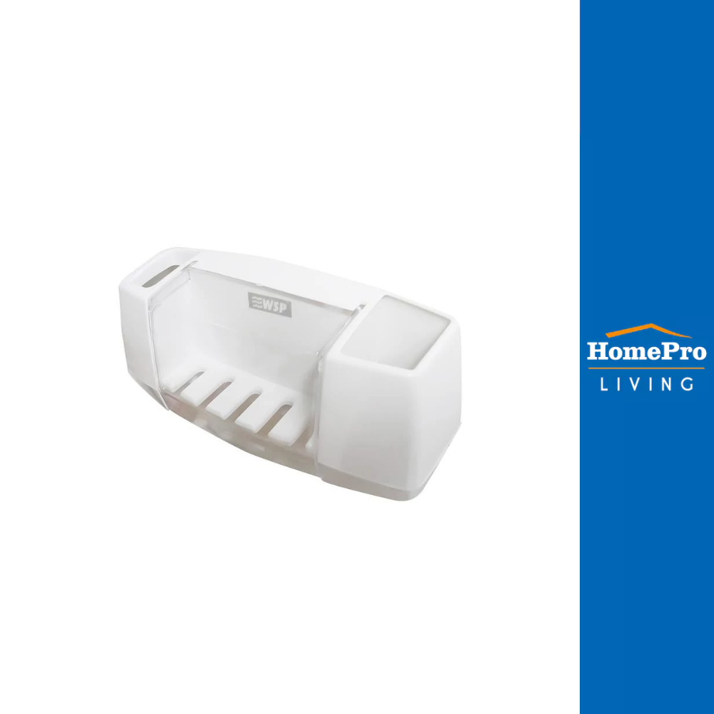 WSP ที่เสียบแปรงสีฟันและยาสีฟันสุญญากาศ BA-2072 สีขาว จัดส่งโดย HomePro