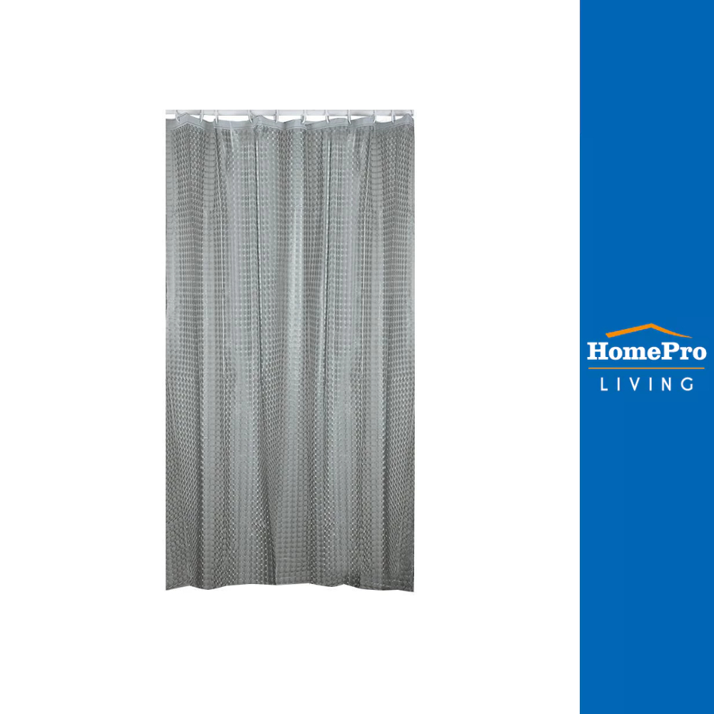 MOYA ม่านห้องน้ำ PEVA PE3003B 180x180 ซม. จัดส่งโดย HomePro ผ้าม่านห้องน้ำ ม่านกั้นอาบน้ำ