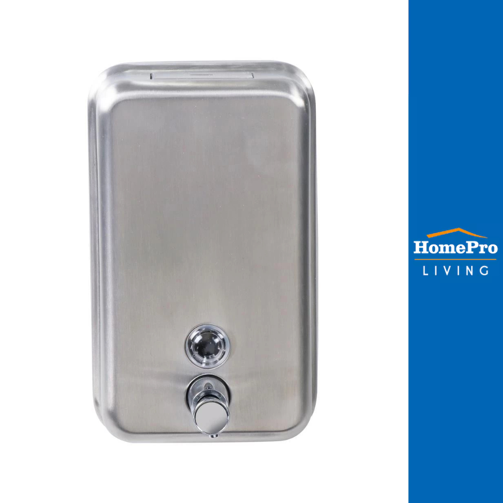 MOYA ที่กดสบู่ ติดผนัง 1 ช่อง SSD 002 1000 มล. สีโครม จัดส่งโดย HomePro