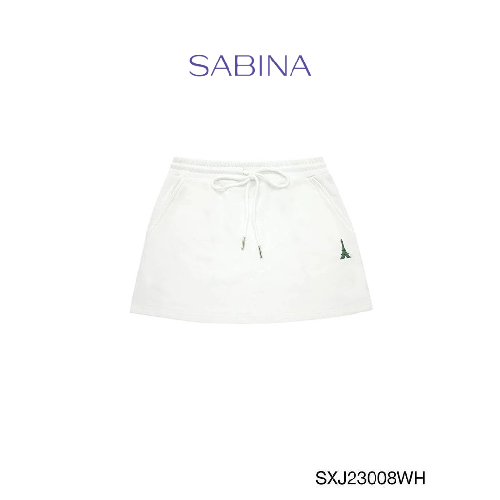 Sabina Wearever SS24 กระโปรง รหัส SXJ23008WH – สีขาว – โปรปัง