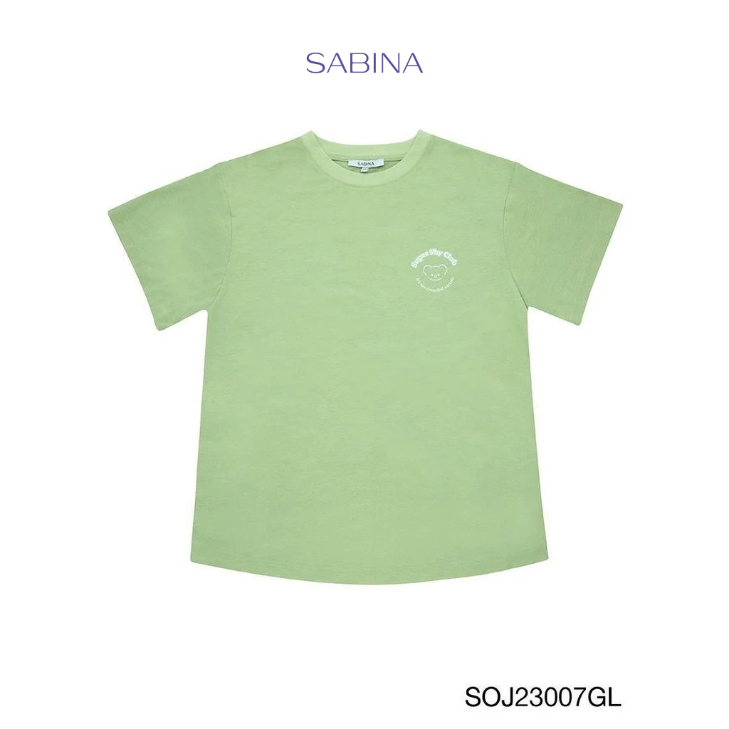 Sabina Wearever SS24 เสื้อยืด รหัส SOJ23007GL - สีเขียวอ่อน