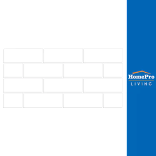 TARA กระเบื้องผนัง 30x60 ซม. มิทช์ บริค ไวท์ 1.44M2 จัดส่งโดย HomePro
