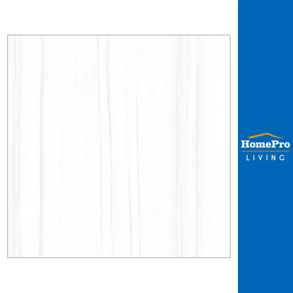 HomePro กระเบื้องพื้น 16X16 นิ้ว PHUPHA โมเบียส มาร์เบิ้ล ขาว EXC PM แบรนด์ ภูผา