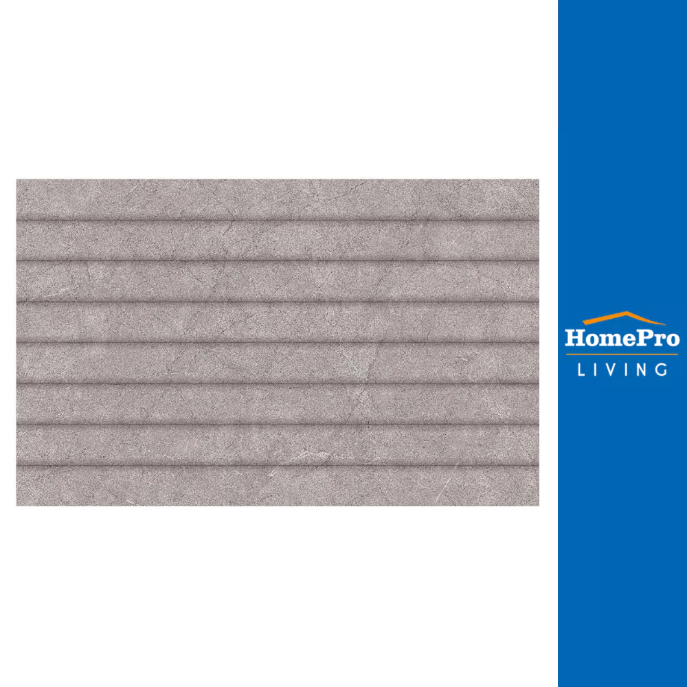 HomePro กระเบื้องผนัง 25x40 ซม. เชอรีน เกรย์ 1M2 แบรนด์ TARA