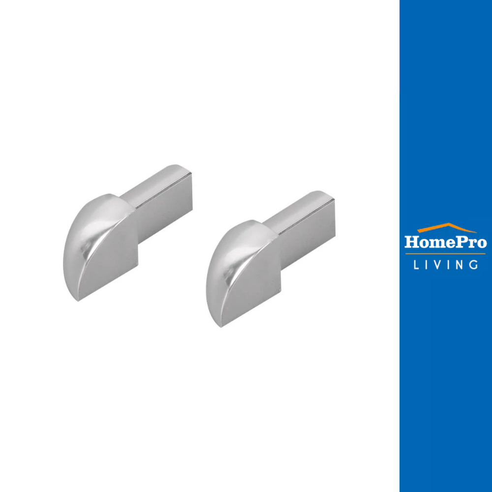 HomePro ตัวปิดมุมคิ้วอะลูมิเนียมแบบโค้ง 9 มม. สีเงินเงา แบรนด์ TARA