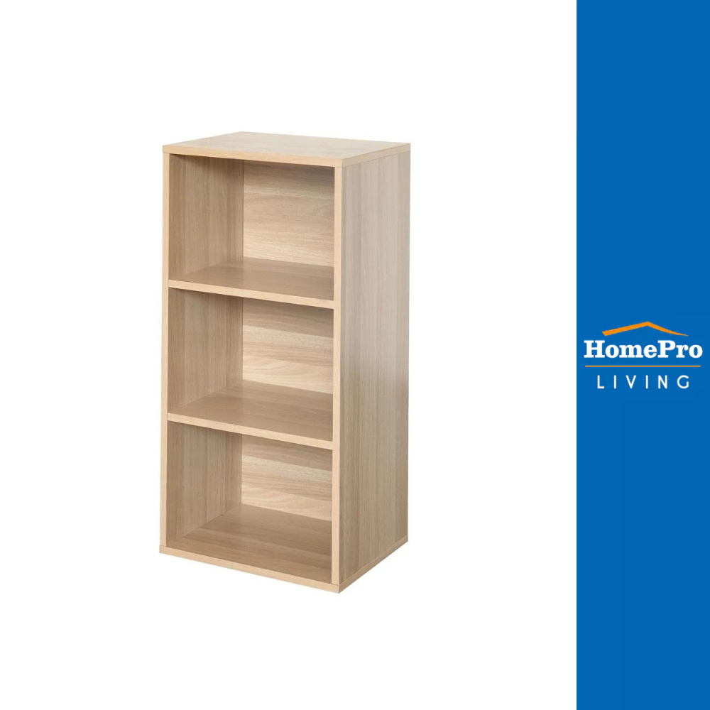 HomePro ตู้โล่ง 3 ช่อง สีไวท์โอ๊ค แบรนด์ FURDINI
