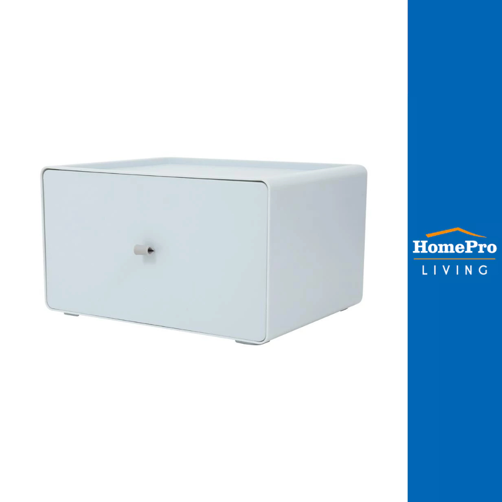 HomePro กล่องลิ้นชักเล็ก  CUBE XL 26.8x21x15.3 ซม. สีเทา แบรนด์ STACKO