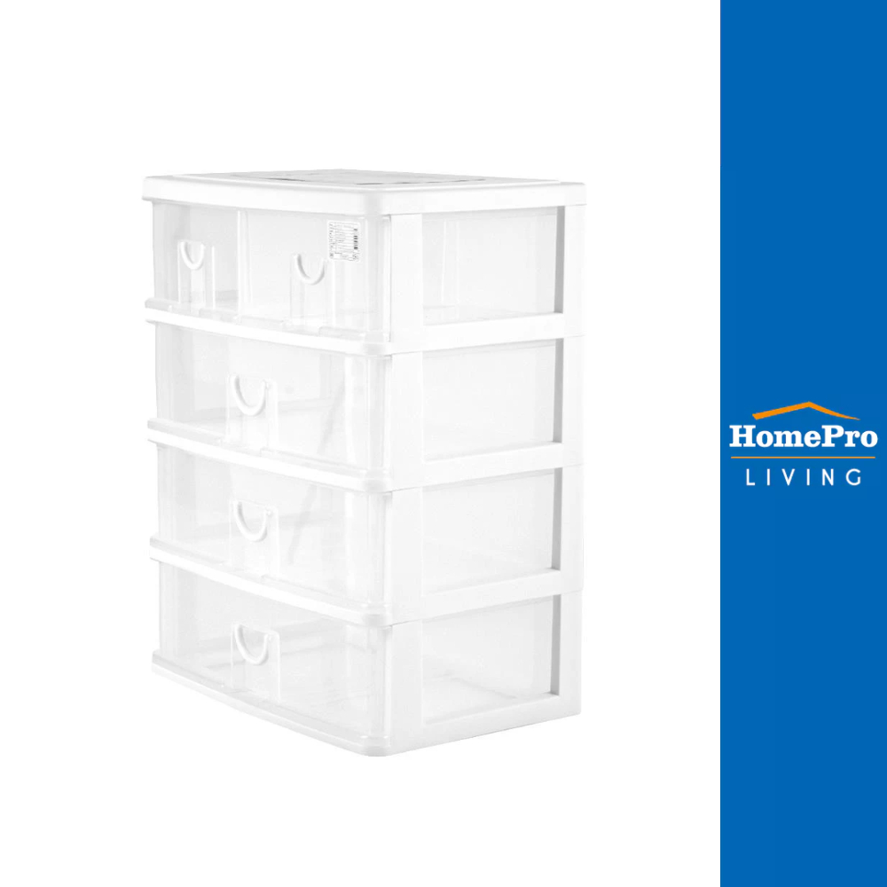 STACKO กล่องลิ้นชัก 5 ลิ้นชัก CK555 39x26.5x50 ซม. สีใส จัดส่งโดย HomePro