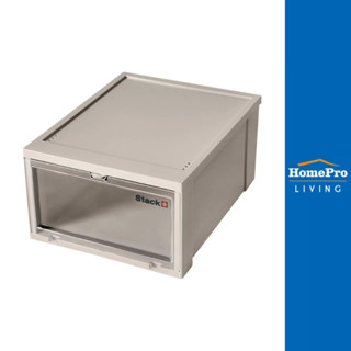 STACKO กล่องรองเท้าฝาหน้า 28X35X17 ซม. สีน้ำตาล จัดส่งโดย Ho…