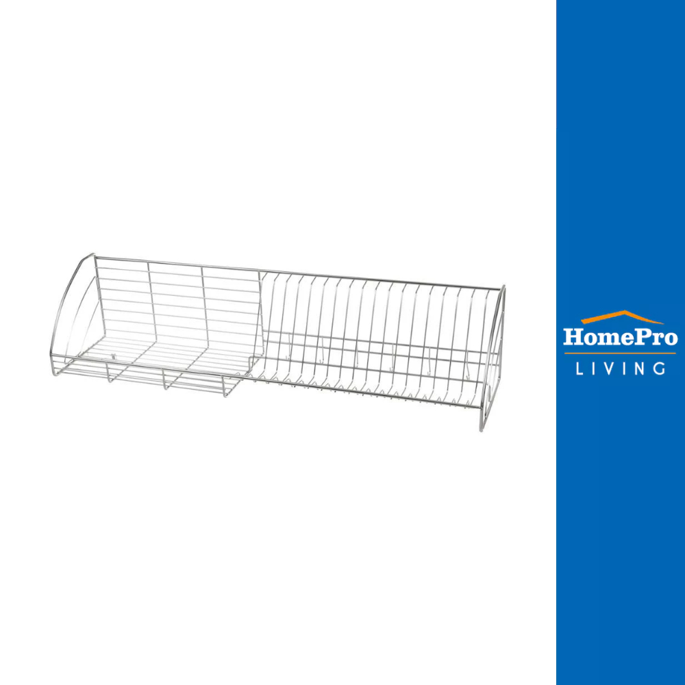 EKONO ชั้นคว่ำจานติดผนังสเตนเลส90cm จัดส่งโดย HomePro