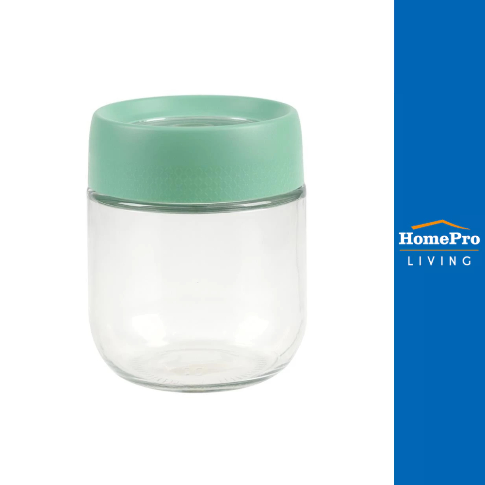 KECH ขวดโหลแก้วกลมฝาเกลียว S สีดำ จัดส่งโดย HomePro