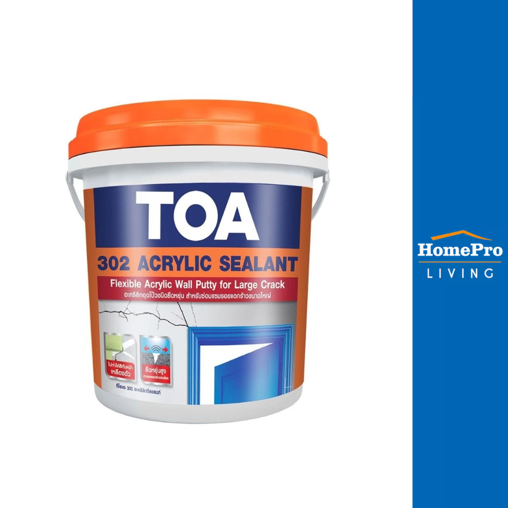 TOA อะคริลิกอุดโป๊ว 302 4 กก. สีขาว