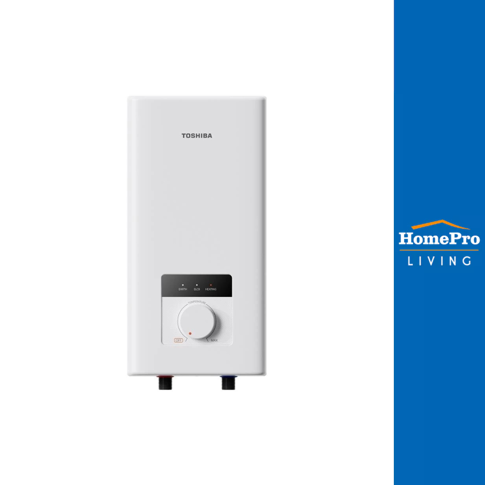 TOSHIBA เครื่องทำน้ำอุ่น TWH-38MFNTH(W)-WB 3800 วัตต์ สีขาว จัดส่งโดย HomePro