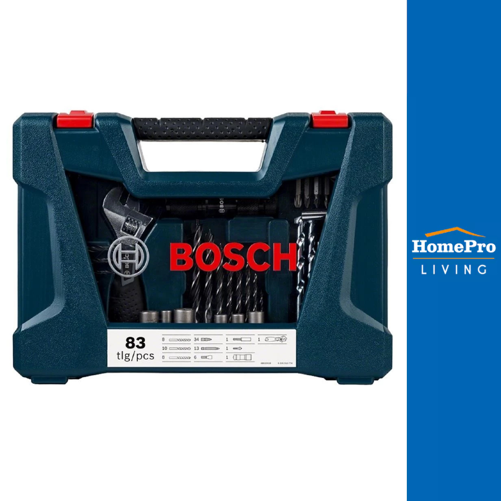 HomePro ชุดดอกสว่านไขควง V-LINE 83ชิ้น/ชุด แบรนด์ BOSCH