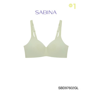 Sabina เสื้อชั้นใน Invisible Wire (ไม่มีโครง) รุ่น Perfect Bra รหัส SBD97602GL สีเขียวอ่อน