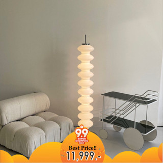 โคมไฟตั้งพื้น Nordic Floor Lamp ระบบไฟ Trichromatic Dimming