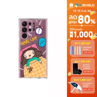 HI-SHIELD Stylish เคสใสกันกระแทก Samsung S22ultra รุ่น Wake Up Girl