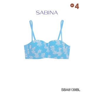 Sabina เสื้อชั้นใน มีโครง Body Bra The Series (เกาะอก) รุ่น Doomm Doomm รหัส SBA8139BL สีฟ้า