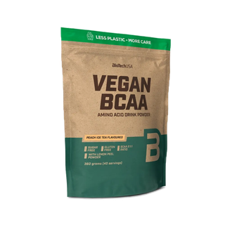 BioTechUSA Vegan BCAA  360g วีแกน บีซีเอเอ ผลิตภัณฑ์เสริมอาหารชนิดผง  พีช ไอซ์ ที ช่วยซ่อมแซม บำรุง กล้ามเนื้อ