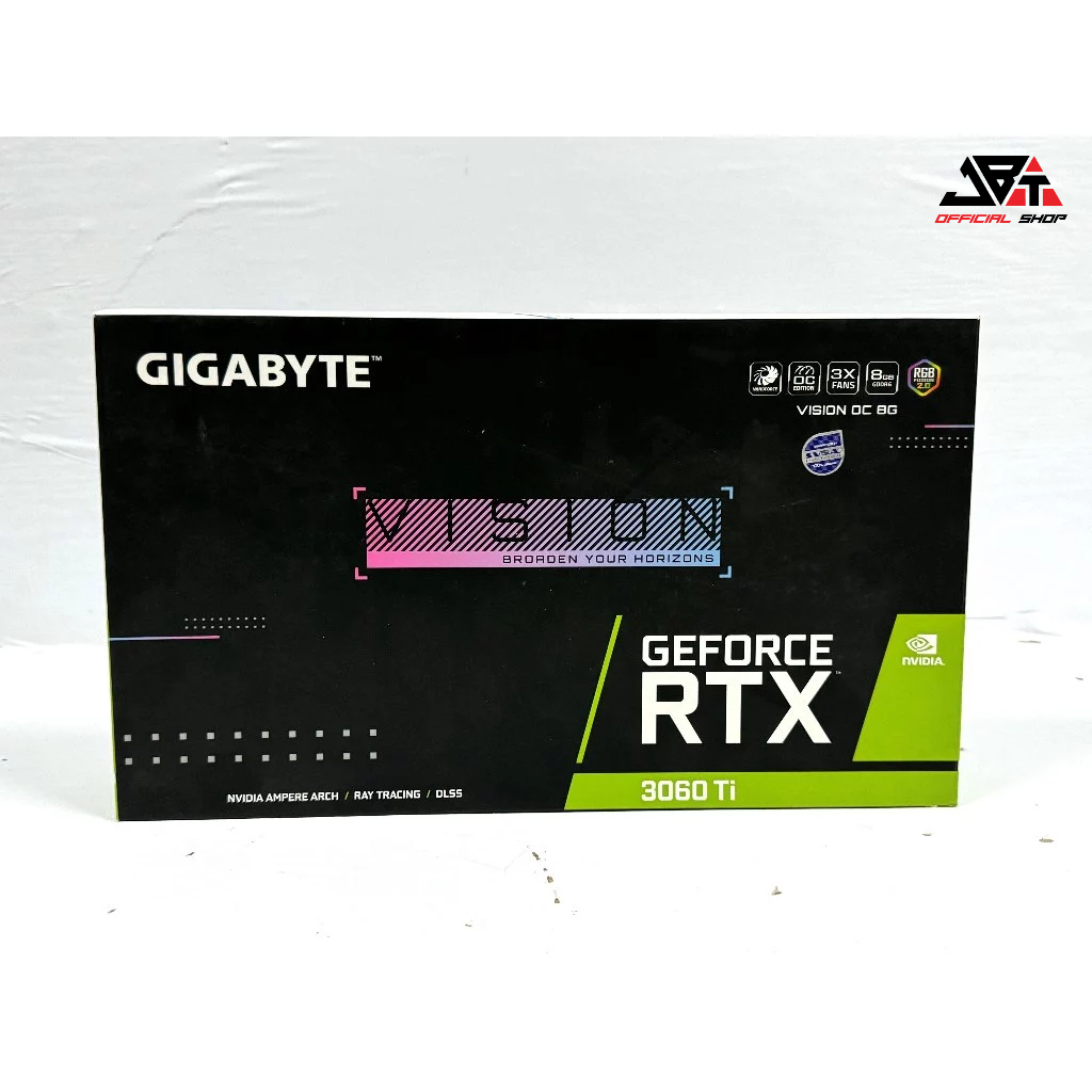 (การ์ดจอ) GIGABYTE GEFORCE RTX 3060 TI VISION OC 8G - 8GB GDDR6 มือสอง
